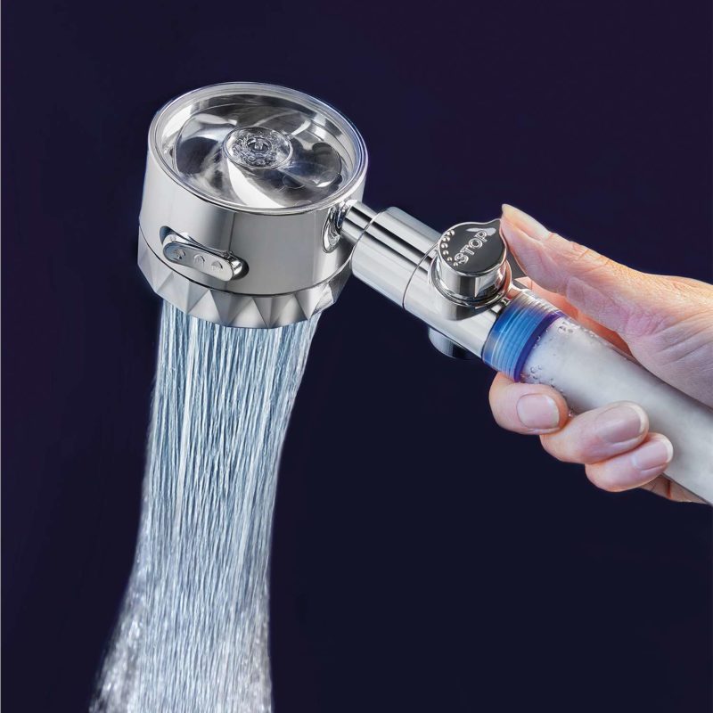 Turbo Fan Shower Head with Filter