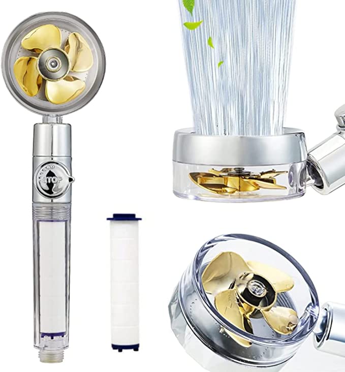 Turbo Fan High-Pressure Shower Head