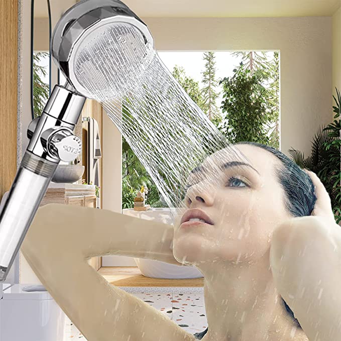 Shower Head High Pressure Water Saving – Turbo Fan