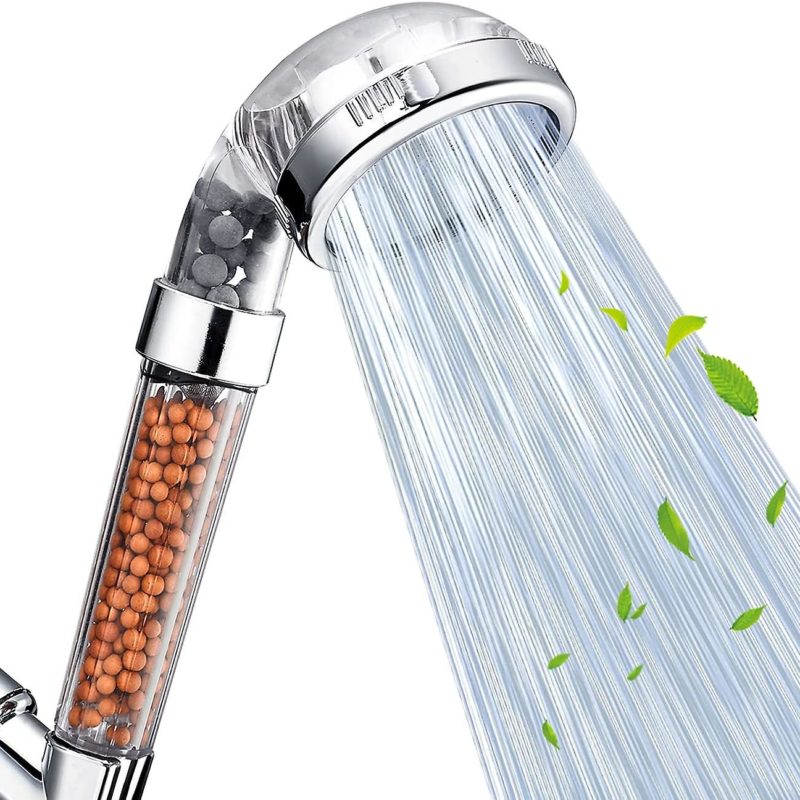 Shower Head, Filter Filtration High Pressure Water Saving 3 Mode