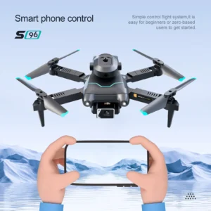 S96 Mini Folding Drone Optical Flow Fixed Height Remote Control Aircraft All-In-One Four-Sided Obstacle Avoidance Quadcopter