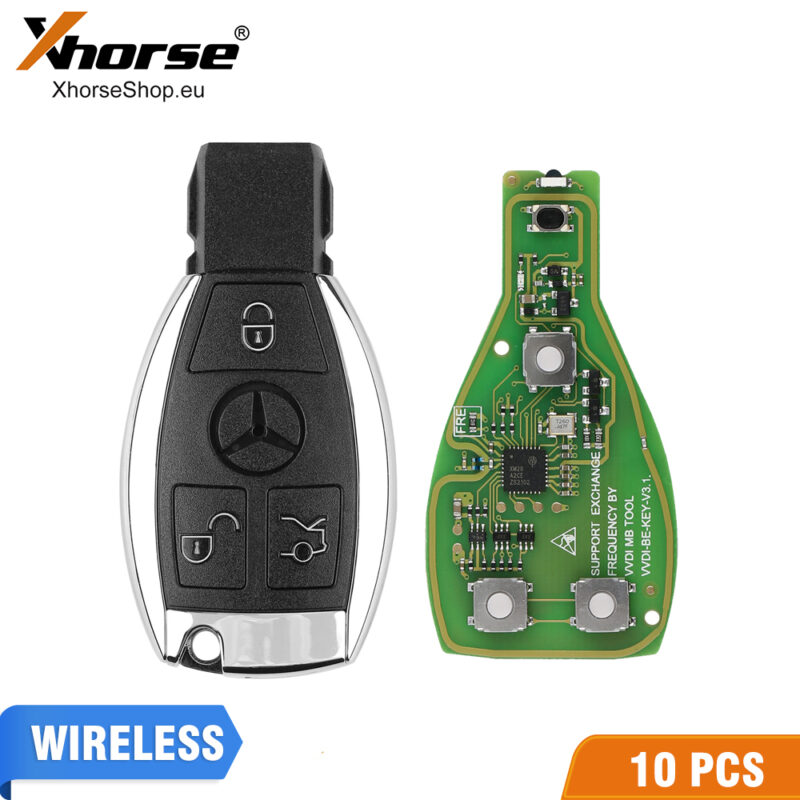 Xhorse VVDI BE Key Pro PCB Remote Key Chip Improved Version Smart Key 315MHz/433MHz For Mercedes Benz