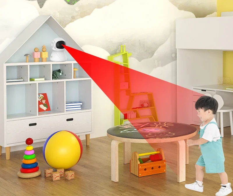 FHD Wireless WIFI Camera PTZ IP CCTV Security Protector Surveillance Camera Smart Auto Tracking Baby Monitor with Google Alexa