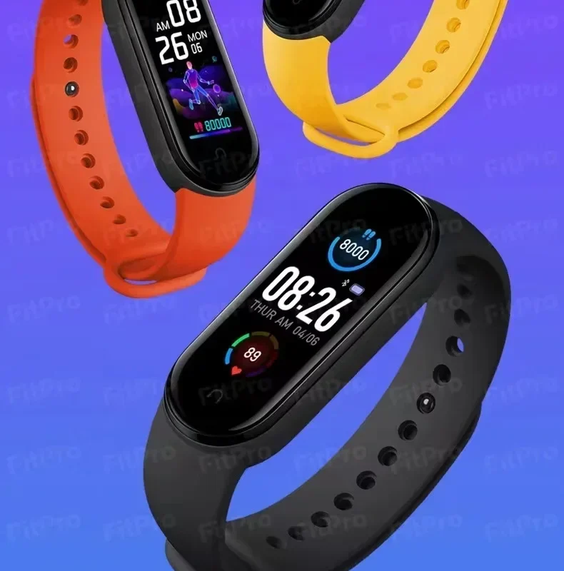 M5 Smart Bracelet Men Pressure Heart Rate Color Screen Bluetooth Pedometer Sports Bracelet Watch Women