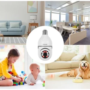 Bulb E27 Surveillance Camera Full Color Night Vision Automatic Human Tracking Zoom Indoor Security Monitor Wifi Miini IP Camera