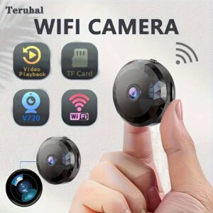 1pc Wireless WiFi Camera, Home Security Surveillance Cam, Car Tiny Nanny Cam, Portable Cameras, Dog Pet Camera For Indoor Outdoor Use, SD Card Not Included