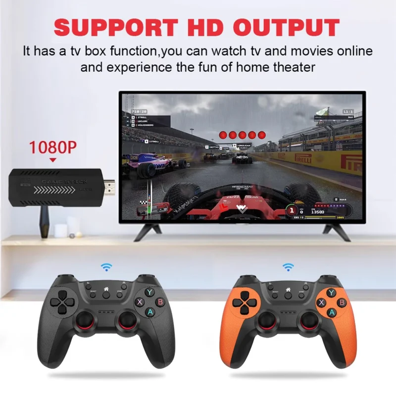X2 Ultra Video Game Stick Console Or ONLY 2.4G Double Wireless Controller 4K HD30000 Games 128G Retro Games Christmas Gift
