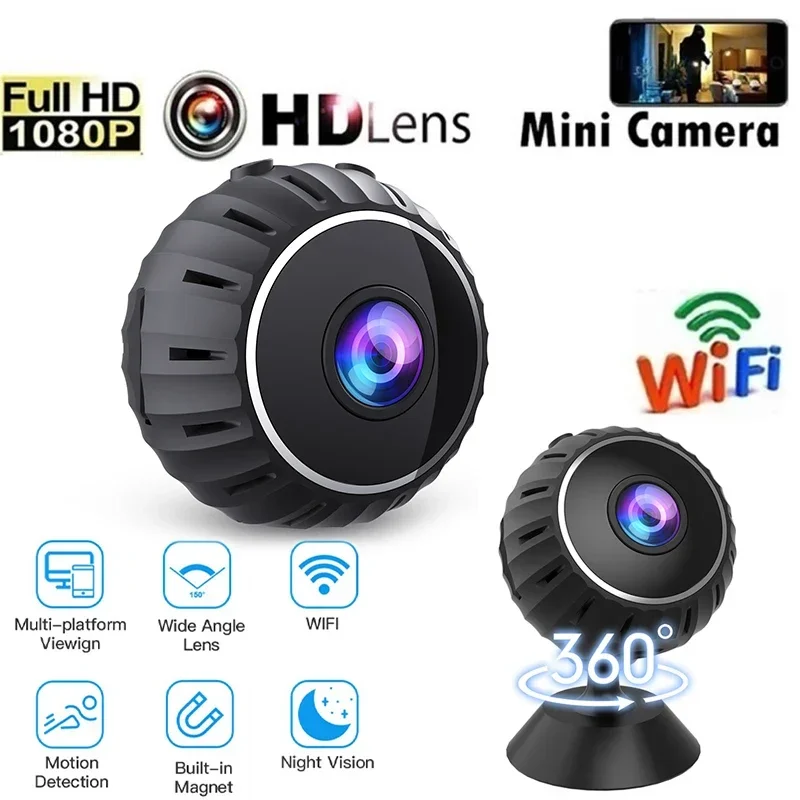 1080P HD Mini X10 Camera Home WiFi Security Camera Indoor Body Cameras Nanny Cam Smart Baby Cams Motion Detection Night Vision