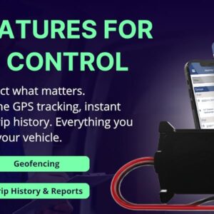 Transpoco GPS Car Tracker - Battery Connected 2G GPS Tracker for Vehicles, Motorcycles, Vans, Trucks, Spy Geolocator Anti-theft Tracker with App and Integrated SIM (Subscription Required