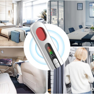 Bedbug Detector Hidden Camera Finder with 6 Levels Sensitivity, 4-in-1 Multimode Hidden Camera Detector, Anti Recording Detectors GPS Tracker Detector for Hotel Home Office (White
