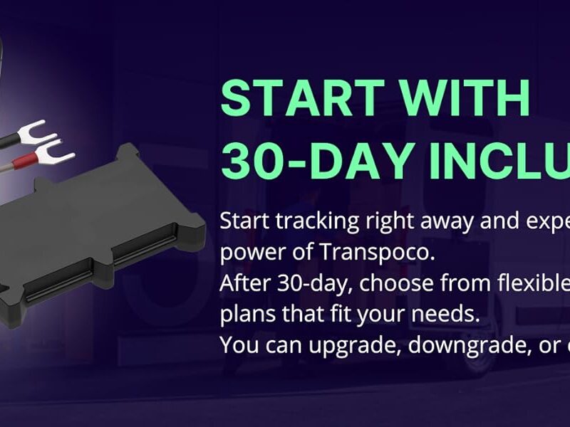 Transpoco GPS Car Tracker – Battery Connected 2G GPS Tracker for Vehicles, Motorcycles, Vans, Trucks, Spy Geolocator Anti-theft Tracker with App and Integrated SIM (Subscription Required